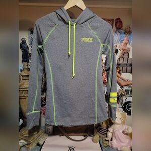 2015 Victoria's Secret Pink Heathered Gray Neon Yellow